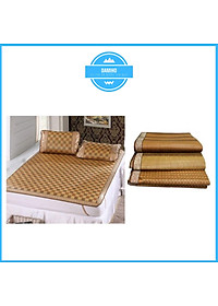 Size 1.4 x 1.9m - Chiếu mát mùa hè, chiếu điều hòa sợi mây hàng VN cap cấp gọn nhẹ dễ lau chùi, giặt nhanh khô - DAMIHO - chiếu mây