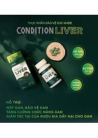 [Kolmar]Thực phẩm bảo vệ sức khỏe Condition Liver hỗ trợ giải độc, tăng cường chức năng gan - Hộp 90 Viên uống