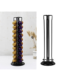 Iron Wire Coffee Pod Holder Rack Tower for Nespresso Pods Coffee Bar 40 Pods
