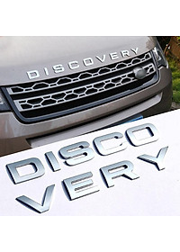 Decal Tem Chữ Discovery 3D Kim Loại Dán Trang Trí Ô Tô - màu Crom