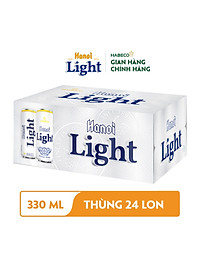 Bia Hanoi Light - Thùng 24 lon 330ml