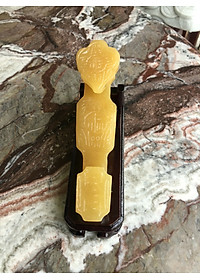 Gậy như ý phong thủy may mắn vạn sự như ý đá thạch anh vàng - Dài 17 cm