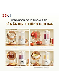 (Phiên Bản Mới) Máy Làm Sữa Hạt Đa Năng 1,5L SEKA E600 Chống Trào, Chống Ồn, 8 Chức Năng - Hàng Chính Hãng