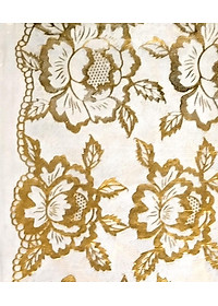 Khăn trải bàn PAULEE WLG-751 hoa văn nhũ vàng (152cm x 228cm)