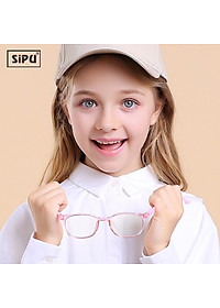 [Kèm Video] Mắt Kính Trẻ Em SiPU Chính Hãng MK11 Chống UV400 + Chống Ánh Sáng Xanh + Chống gãy - Bé Trai Bé Gái (Kèm Hộp Ô Tô)
