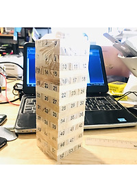 Đồ Chơi Rút Gỗ Cỡ Lớn Cao Cấp – Chọn Size - 54 Thanh Rút Gỗ Kèm 4 Con Súc Sắc Cho Bé – Bộ Đồ Chơi Rút Gỗ Chính Hãng miDoctor