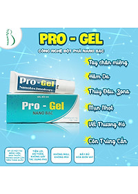 Gel Bôi Bỏng, Hăm Da, Tay Chân Miệng, Mụn Nhọt, Côn Trùng Đốt, Rôm Sảy, Zona, Thủy Đậu Pro - Gel Nano Bạc