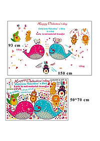 Decal dán tường valentine days ZOOYOO SK9092