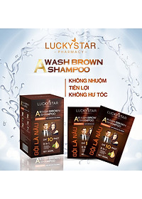 Dầu gội phủ bạc thảo dược cao cấp. Gội là đen LUCKY STAR chiết xuất nhân sâm và thảo mộc tự nhiên. Dầu gội nhuộm tóc giúp tóc đen tự nhiên, khỏe mạnh. Dầu gội đen tóc trong 10 phút ngay tại nhà, phiên bản mới có lược