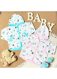 (5-13kg) ÁO KHOÁC NÓN CÀI NÚT CHO BÉ - HOẠ TIẾT GIAO NGẪU NHIÊN - MIATOP