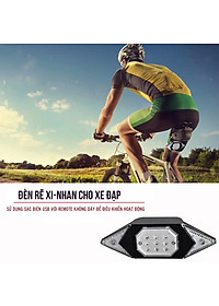 Đèn LED Xi Nhan Không Dây Rẽ Trái Phải Gắn Đuôi Xe Đạp Điều Khiển Không Dây Từ Xa Sạc Điện USB Mai Lee