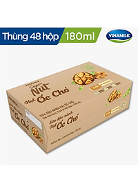 COMBO 6 LỐC SỮA ĐẬU NÀNH VINAMILK HẠT ÓC CHÓ - LỐC 4 HỘP X 180ML