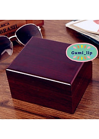 Hộp đựng đồng hồ bằng gỗ cao cấp sang trọng size 13*13*9 cm