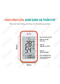 Nhiệt ẩm kế điện tử Tanita TT559 chính hãng nhật,Nhiệt ẩm kế cơ,Nhiệt ẩm kế điện tử,Nhiệt ẩm kế nhật,Nhiệt ẩm kế chính xác,Nhiệt ẩm kế phòng,Nhiệt ẩm kế trong phòng cho trẻ sơ sinh,Nhiệt ẩm kế treo tường,Nhiệt ẩm kế đo độ ẩm, Nhiệt ẩm kế tanita, Nhiệt ẩm
