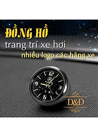 Đồng hồ trang trí xe hơi đủ logo các hãng xe (dán táp lô hoặc gắn cửa gió) - Tặng thêm 1 pin
