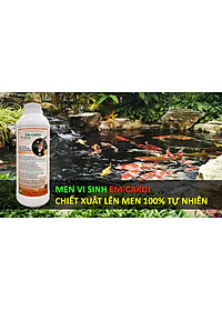 Chế phẩm EM xử lý ao hồ nuôi Cá Koi, Cá Cảnh - Làm trong sạch nguồn nước - Ức chế tảo lam - Khử mùi hôi tanh - Vi sinh gốc lên men 100% Tự Nhiên