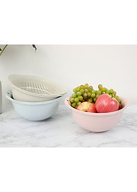 {Nhiều Cỡ } Bộ Thau Rổ Nhựa Cao Cấp Yoko Inochi Nhật Bản - Kháng khuẩn khử mùi đảm bảo an toàn vệ sinh thực phẩm - Chính Hãng ( Tặng kèm khăn lau pakasa)