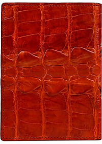 Ví Nam Da Cá Sấu Gai Đuôi Kiểu Đứng Huy Hoàng HT2257 (12.5 x 10 cm) - Vàng