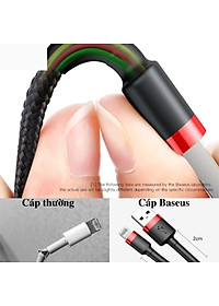 Cáp sạc dù nhanh Baseus Cafule Series 2.4A Usb to Light-ning CALKLF - hàng chính hãng