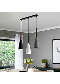 Đèn thả bàn ăn, phòng khách OSIAC 3 bóng ngang cao cấp kèm bóng LED chuyên dụng