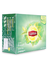 Combo 3 Lipton Trà Xanh Tươi Mới Hộp 1.5g x 50 túi