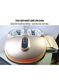 Máy Massage Chân Nén Ép Trị Liệu Suy Giãn Tĩnh Mạch Nikio NK-187 - Máy Mát Xa Dây Ấn Lòng Bàn Chân, Mu Bàn Chân, Ngón Chân, Bắp Chân - Công Nghệ Tiên Tiến: Con Lăn, Túi Khí Và Nhiệt Sưởi - Nhiều Chế Độ Matxa, Có Remote Điều Khiển