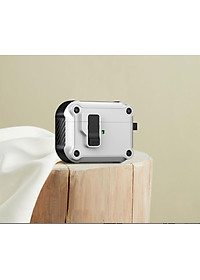 Case vỏ ốp tai nghe dành cho Airpods 1 2 3 4 Airpods Pro Airpod Pro 2 có khoá chống rơi 2 lớp cao cấp - Hàng chính hãng
