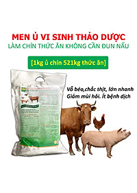 Combo 2 gói BIO-MEN Men ủ thơm thảo dược. Men vi sinh ủ chín thức ăn cho Gia súc, Gia cầm