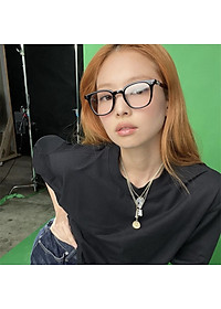 Gọng Kính Cận, Kính Giả Cận Nữ GM Jennie, Mắt Vuông Nhỏ, Chống Xánh Sáng Xanh, Đen, Xanh Rêu - BLUE LIGHT 