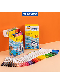 Bút lông màu Fiber Pen 36 màu Thiên Long Colokit rửa được tiêu chuẩn Châu Âu an toàn sử dụng tô màu, vẽ tranh SWM-C006