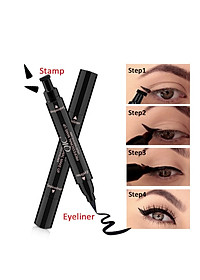 Bút kẻ mắt 2 đầu QIC chính hãng siêu hot - không thấm nước không trôi (1 cây)
