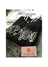 Áo Khoác Dù Hai Lớp Unisex, Áo Khoác Bomber Form Rộng 2 Màu Trắng Đen 28 Nam Nữ Ulzzang, Labibi