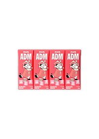 THÙNG SỮA DINH DƯỠNG VINAMILK ADM GOLD HƯƠNG DÂU - LỐC 4 HỘP X 180ML