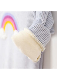 Body nhung lót lông mịn ấm cho bé trai bé gái 0-2 tuổi, bộ áo liền quần sơ sinh thu đông dày đẹp, mẫu mới xinh, mặc được đầy tháng, sinh nhật | MS15