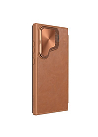 Ốp Lưng Nillkin Qin Prop Leather Case cho Samsung Galaxy S24 Ultra - Hàng Chính Hãng