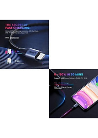 Ugreen UG60762US304TK 3m cáp usb type c ra lightning bọc nhôm chống nhiễu màu đen - HÀNG CHÍNH HÃNG