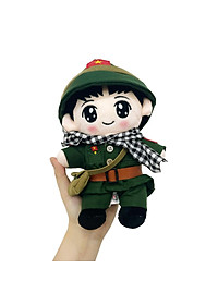 Gấu Bông Yêu Nước Chú Bộ Đội 25 cm - ZooZoo 25250 - Màu Xanh Lá