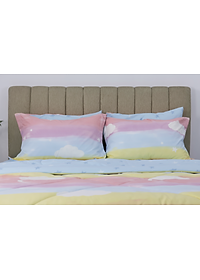 Bộ drap, áo gối Kèm mền chần Stefani chất Cotton nhung mềm mịn mát - màu sắc trẻ trung đủ kích thước mẫu mới 2024