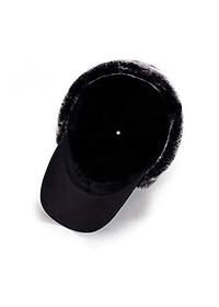 Mũ Đi Câu Cá Đêm, Mùa Đông - Mũ Câu Cá Mùa Đông Supplex Màu Đen, Giữ Nhiệt Tốt, Ấm Áp