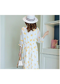 ĐẦM BẦU VÁY BẦU CÔNG SỞ VOAN 2 MÀU (sau sanh có dây kéo cho bé bú )