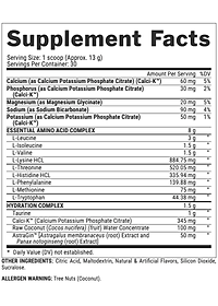 EAA+ Hydration - Nutrex (30Liều), Phục Hồi, Tăng Cơ, Sức Mạnh, Sức Bền, 8G EAA + BCAA + 1.5G Chất Điện Giải