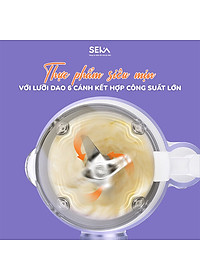 Máy làm sữa hạt mini, Máy xay sữa hạt đa năng SEKA SK320 600ml công suất 600W 5 chức năng bảo hành 12 tháng - Hàng chính hãng