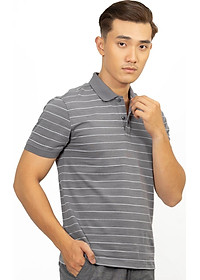 Áo Polo Nam Novelty NATMSLMCSR191236N - Xám Sọc Trắng