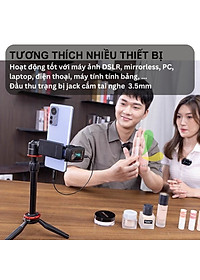 Micro thu âm không dây Saramonic Blink500 ProX B1 - Thiết bị ghi âm dành cho một người công Nghệ 2.4GHz độ trễ 8ms - Hàng chính hãng