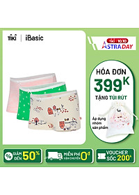 Combo 3 quần lót bé gái cotton iBasic PANG017