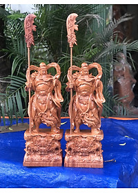 TƯƠNG QUAN CÔNG TRẤN ẢI BẰNG GỖ HƯƠNG ĐÁ KT CAO 70×26×16CM