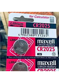 5 Viên Pin CMOS CR2025 Maxell Nhật Bản Lithium 3V