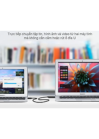 Cáp truyền dữ liệu 2 máy tính từ cổng USB-C sang cổng USB 2.0 Datalink Ugreen 70420 (dài 2m) - Hàng chính hãng