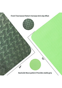 [LOẠI TỐT - HÀNG CAO CẤP] Thảm Tập Yoga 8mm, Tập Gym dộ dày 5-8mm 2 Lớp không mùi chống trơn trượt - Chính hãng dododios