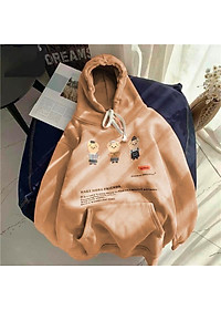 ÁO KHOÁC NỈ HOODIE GẤU NAM NỮ UNISEX - GIN STORE